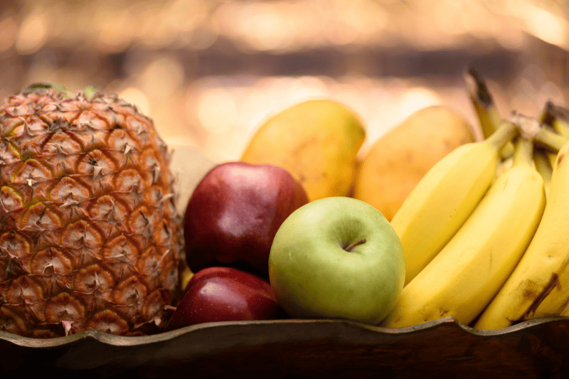פירות עונתיים - משתנים בהתאם לעונות השנה - שימו לב שהחברה שאתם בוחרים מקפידה על בחירת פירות מגוונים
